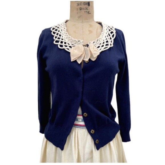 Anthropologie Sweaters - Anthropologie's Blooming Lattice Cardigan by field flower size M faculty